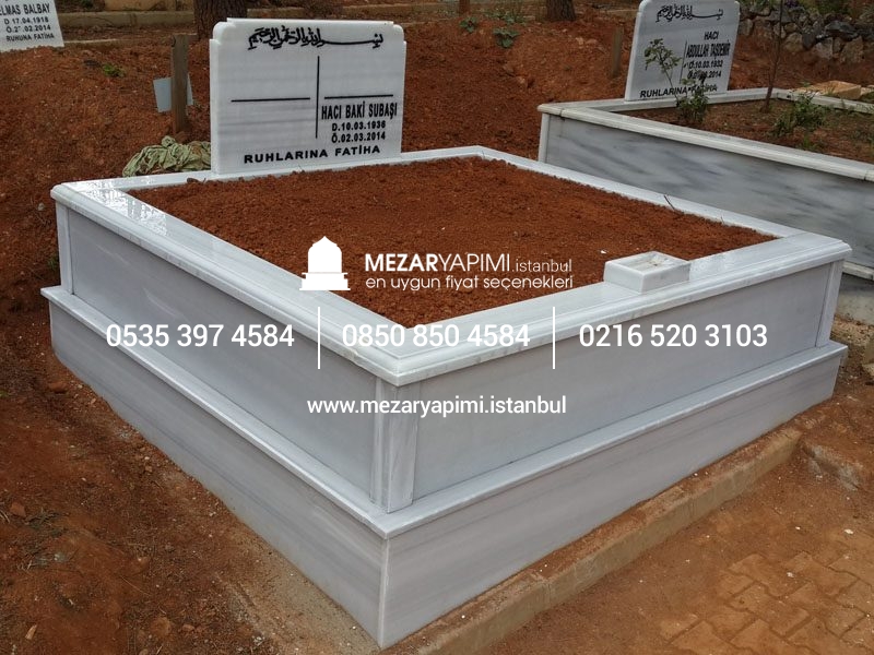 İki Kişilik Mermer Mezar Model - Görsel 11