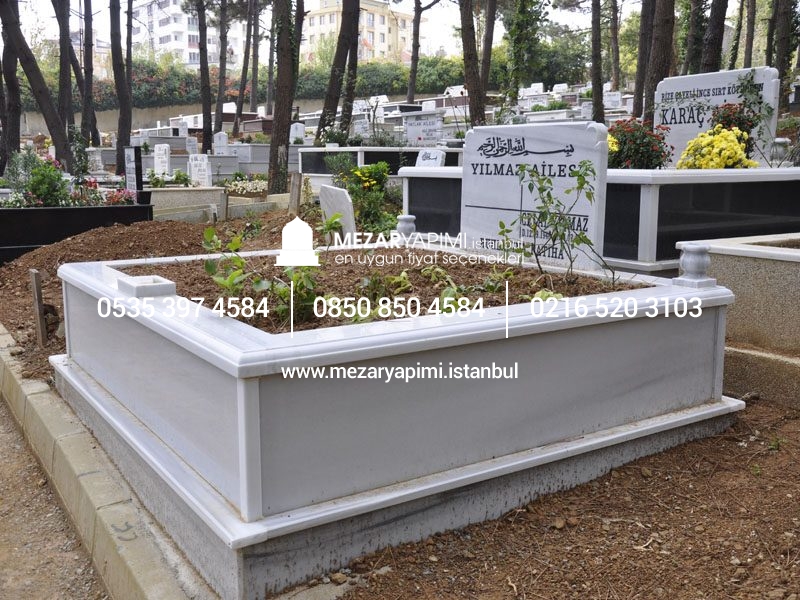 İki Kişilik Mermer Mezar Model - Görsel 16