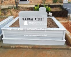 İki Kişilik Mermer Mezar Model - Görsel 19