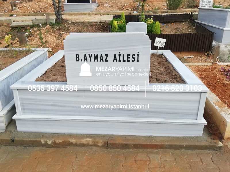 İki Kişilik Mermer Mezar Model - Görsel 19