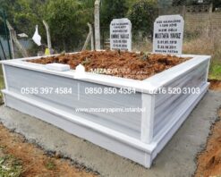 İki Kişilik Mermer Mezar Model - Görsel 12