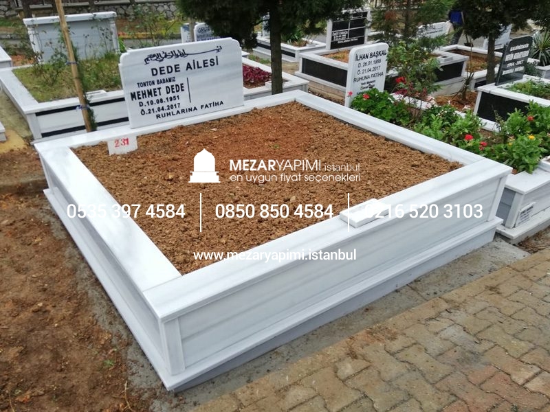 İki Kişilik Mermer Mezar Model - Görsel 10
