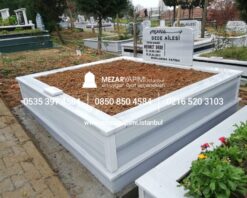 İki Kişilik Mermer Mezar Model - Görsel 7