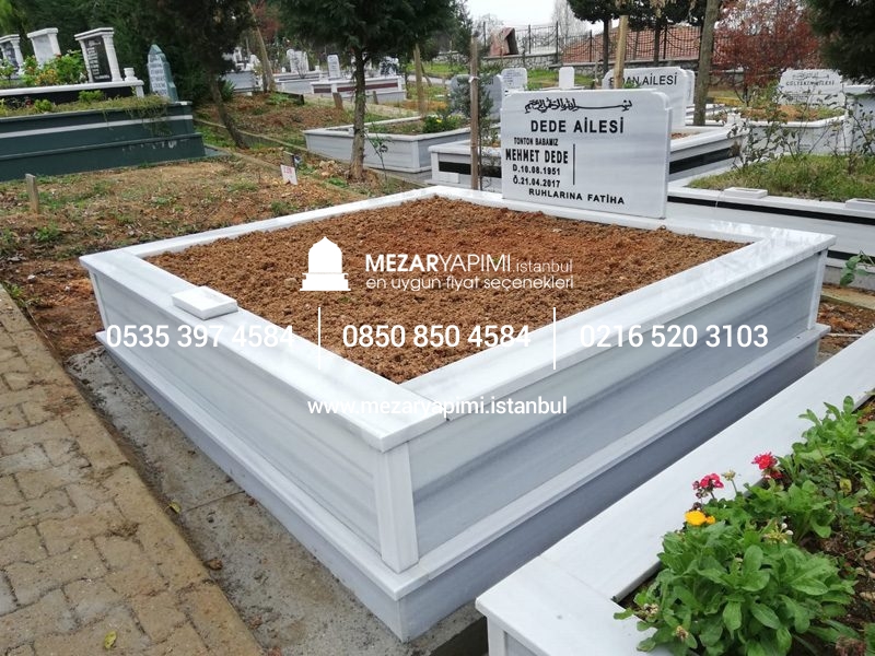 İki Kişilik Mermer Mezar Model - Görsel 7