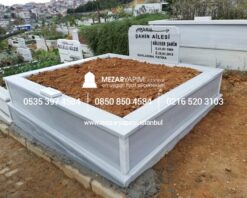 İki Kişilik Mermer Mezar Model - Görsel 5