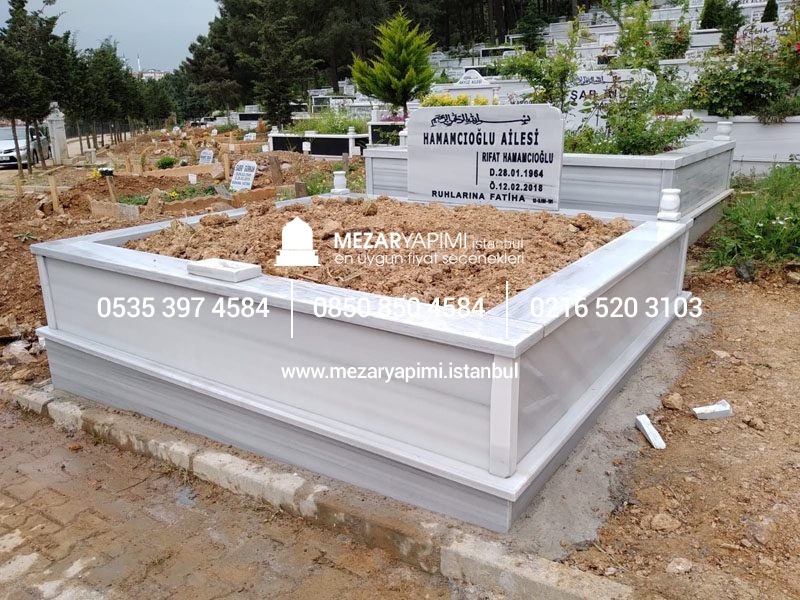 İki Kişilik Mermer Mezar Model