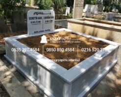 İki Kişilik Mermer Mezar Model - Görsel 9
