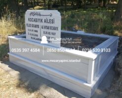İki Kişilik Mermer Mezar Model - Görsel 6
