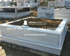 İki Kişilik Mermer Mezar Model - Görsel 4