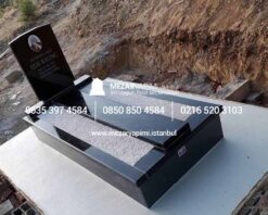 G-13 SİYAH GRANİT ARA KAPAKLI KOMPLE 5 CM KALINLIKTA MEZAR - Görsel 4