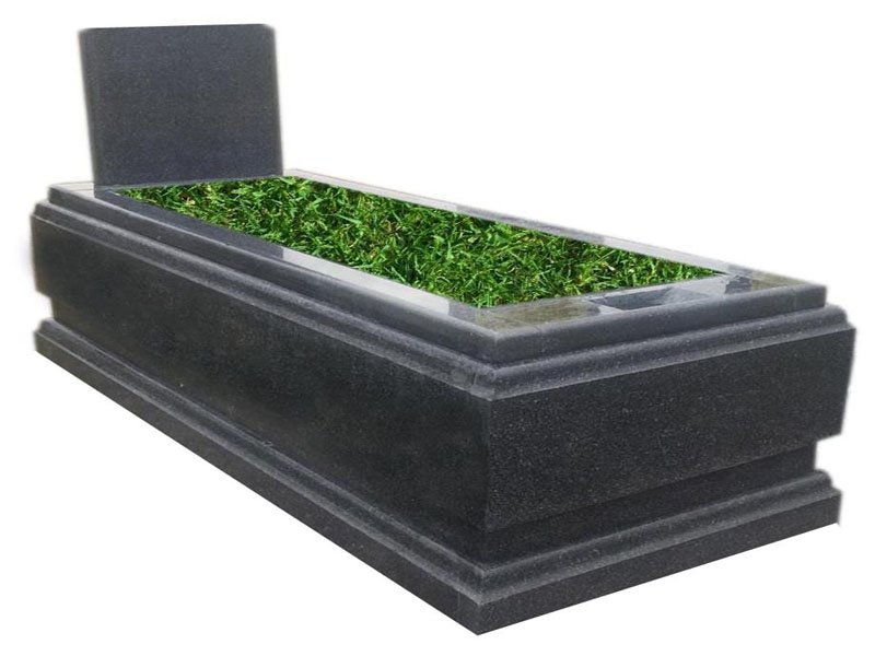 G-15 NERO GASKA GRANİT PROFİLLİ KOMPLE 5 CM KALINLIKTA MEZAR