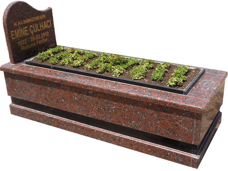 G-16 SANTIAGO RED GRANİT KOMPLE 5 CM KALINLIKTA MEZAR