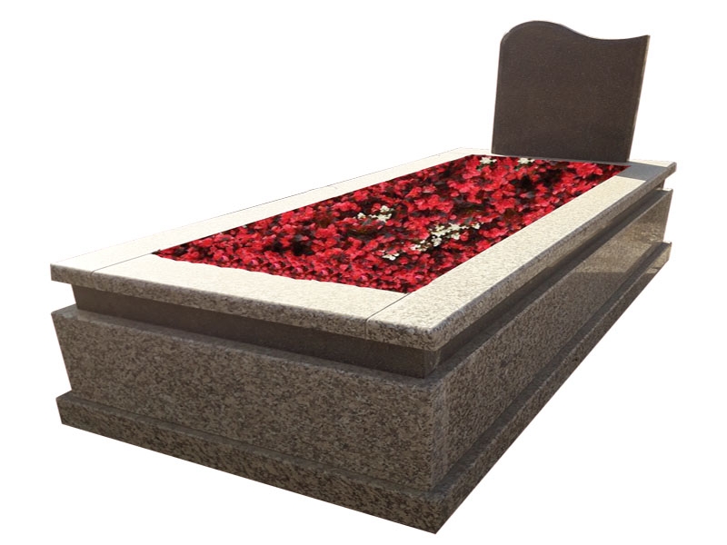 G-32 ROSA PORİNO GRANİT MEZAR KOMPLE 5 CM KALINLIKTA MEZAR
