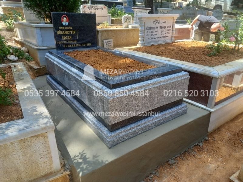 Komple 10cm Blok Granit Mezar