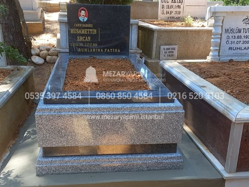 Komple 10cm Blok Granit Mezar