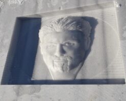 Mermer Üzerine 3 Boyutlu Yüz Kabartması - Görsel 3