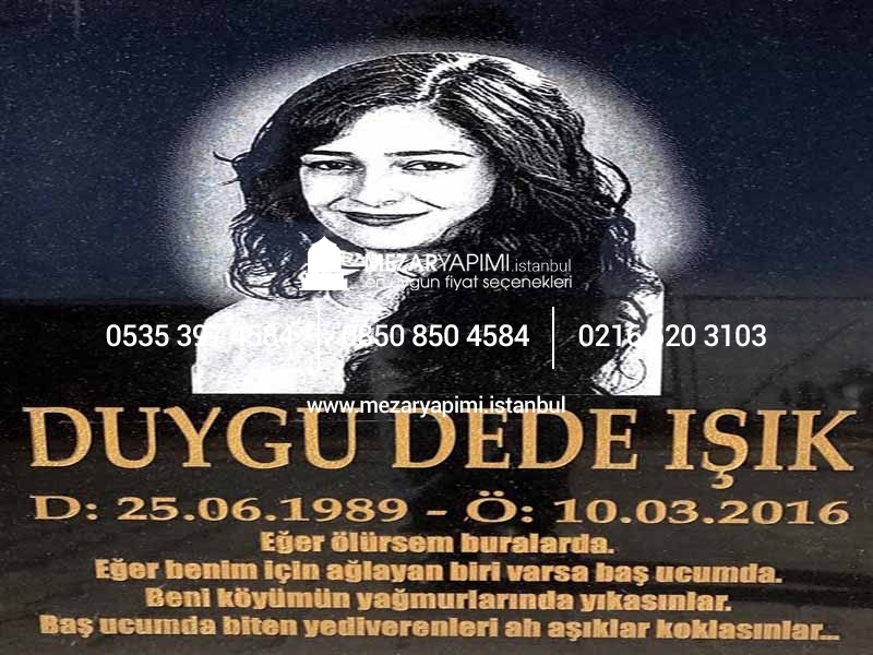 Mezar Taşı Üzerine Lazer Resim - Görsel 16