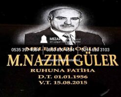 Mezar Taşı Üzerine Lazer Resim - Görsel 15