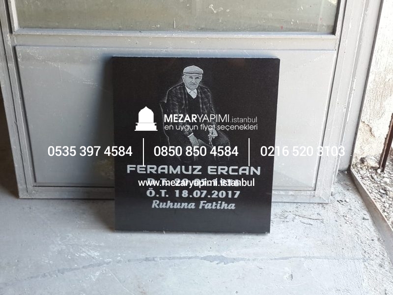 Mezar Taşı Üzerine Lazer Resim - Görsel 19