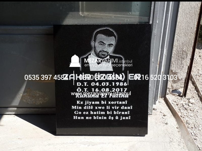 Mezar Taşı Üzerine Lazer Resim - Görsel 22