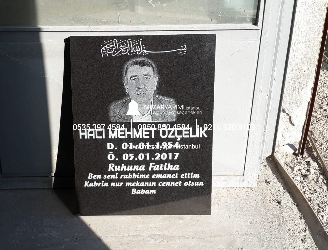 Mezar Taşı Üzerine Lazer Resim - Görsel 23