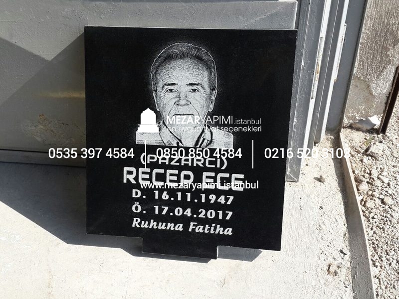 Mezar Taşı Üzerine Lazer Resim - Görsel 24