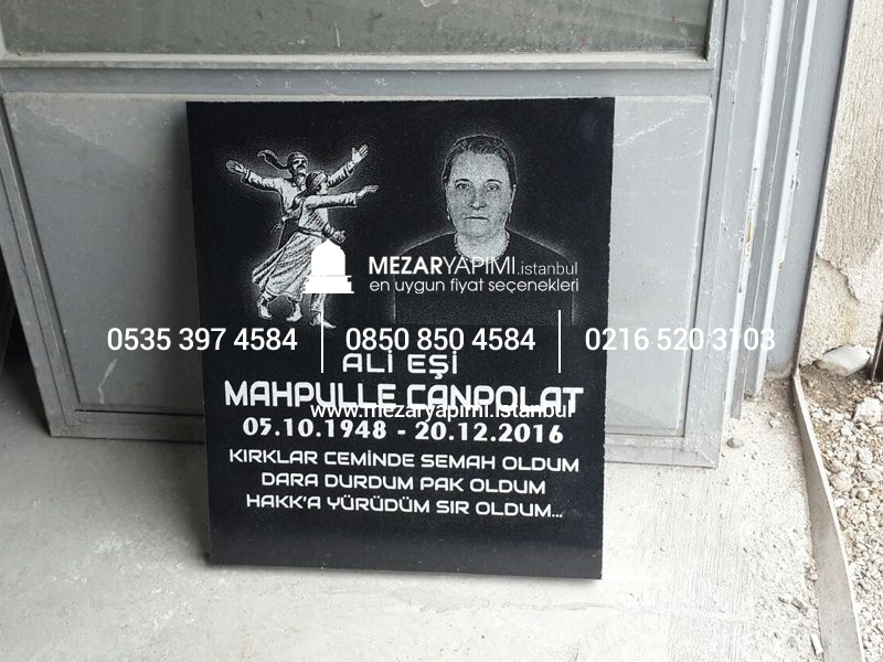 Mezar Taşı Üzerine Lazer Resim - Görsel 25