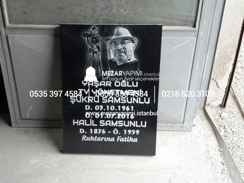 Mezar Taşı Üzerine Lazer Resim - Görsel 28