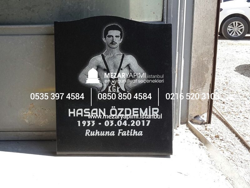 Mezar Taşı Üzerine Lazer Resim - Görsel 14