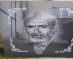 Mezar Taşı Üzerine Lazer Resim - Görsel 12