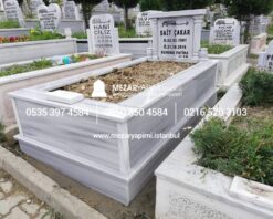 Tek Kişilik Mermer Sütunlu Mezar - Görsel 10