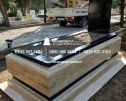 L-14 TRAVERTEN PROFİLLİ MEZAR KOMPLE 5-10 CM ARASI KALINLIKTA - Görsel 11
