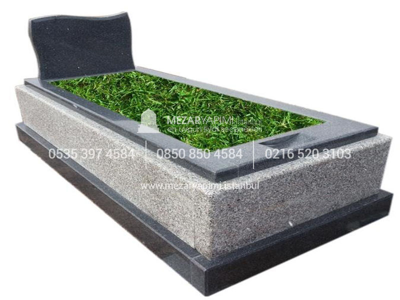L-25 YARIM BLOK GRANİT KOMPLE 5-8 CM ARASI KALINLIKTA MEZAR