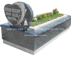 L-7 BLUE PEARL GRANİT MEZAR KOMPLE 5 CM KALINLIKTA MEZAR