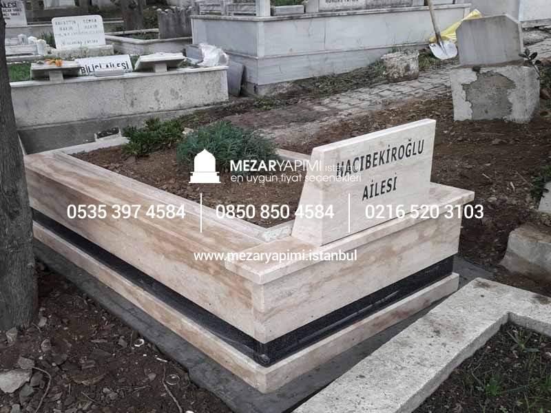 M-2 TRAVERTEN MEZAR KOMPLE 5 CM KALINLIKTA MEZAR - Görsel 9