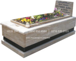 M-2 TRAVERTEN MEZAR KOMPLE 5 CM KALINLIKTA MEZAR