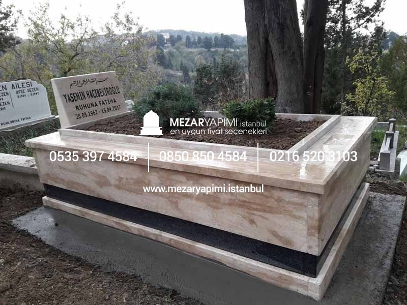 M-2 TRAVERTEN MEZAR KOMPLE 5 CM KALINLIKTA MEZAR - Görsel 4