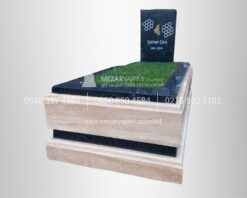 Traverten blok mezar 10cm
