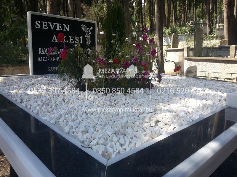 Granit Gömme Küpeşte Mezar Modeli - Görsel 4