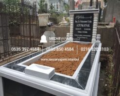 Granit Gömme Küpeşte Mezar Modeli - Görsel 3
