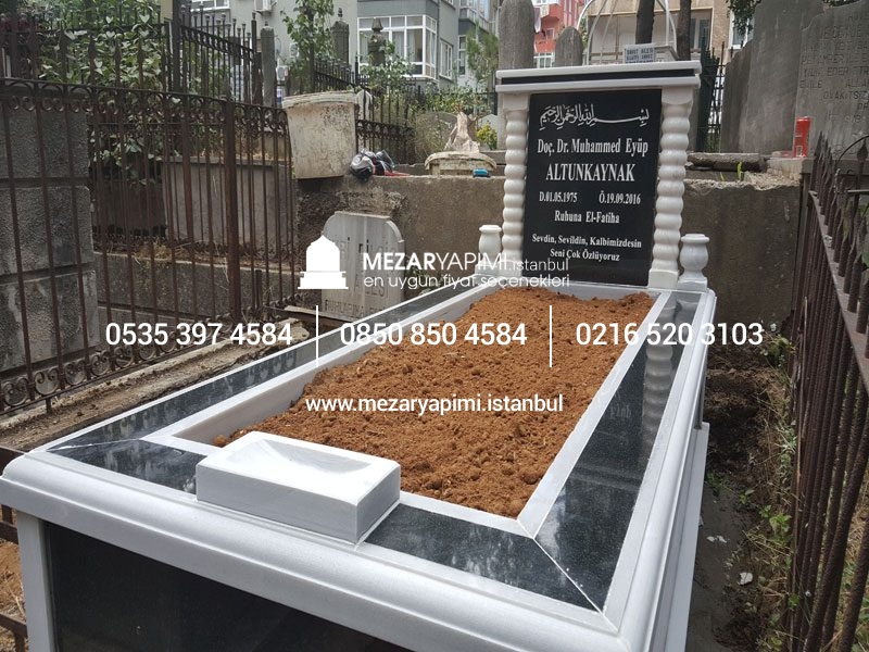 Granit Gömme Küpeşte Mezar Modeli - Görsel 3