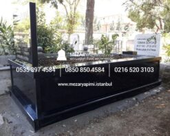 Tek Kişilik Komple Granit Mezar 6 cm - Görsel 3