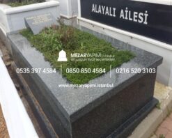 Tek Kişilik Komple Granit Mezar 6 cm - Görsel 8