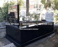 Tek Kişilik Komple Granit Mezar 6 cm - Görsel 4