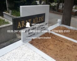 Granit Gömme Baştaşı Mezar Modeli - Görsel 4