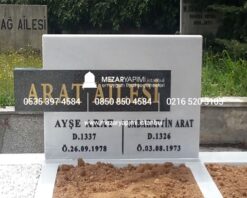 Granit Gömme Baştaşı Mezar Modeli - Görsel 5