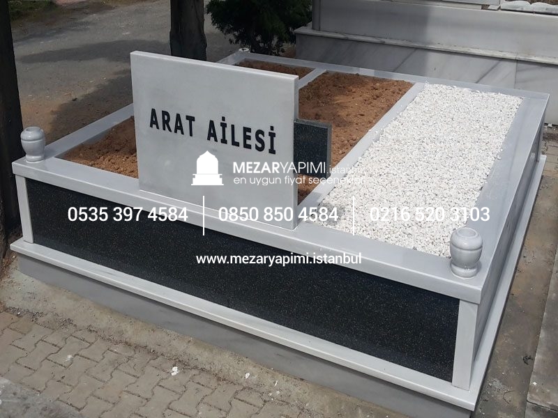 Granit Gömme Baştaşı Mezar Modeli - Görsel 6