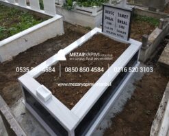 Tek Kişilik Granit Çerçeveli Mezar - Görsel 3