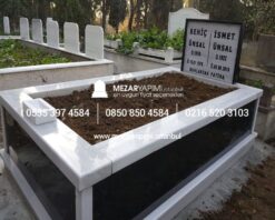 Tek Kişilik Granit Çerçeveli Mezar - Görsel 6
