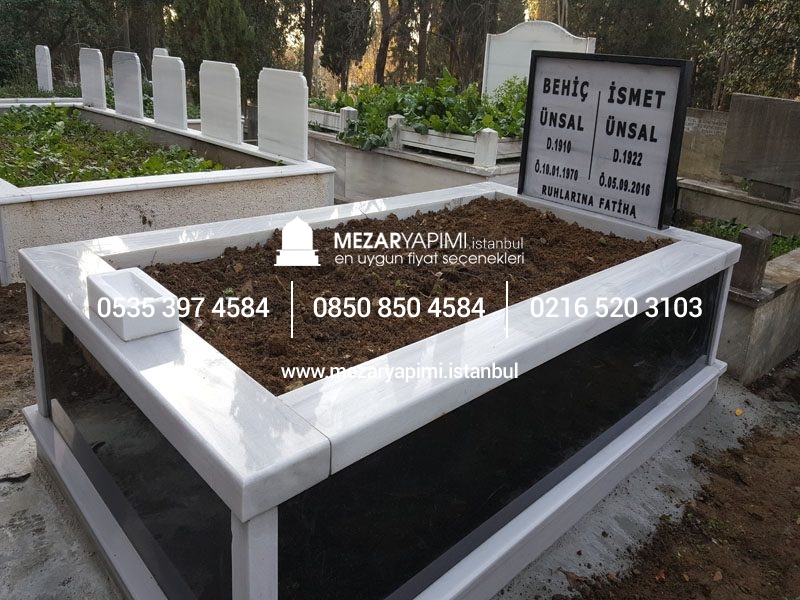 Tek Kişilik Granit Çerçeveli Mezar - Görsel 6